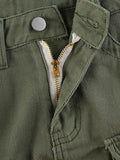 Denim Pocket Patched Mini Skirt- Outfit
