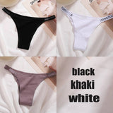 Panties Cotton Briefs Female Underpants Sexy Thong Pantys Underwear Solid Color Intimates Lingerie For Women
