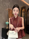 Zen Sleeveless Vest Women's New Chinese Style Plate Buckle Shoulder Vest Clip In The Summer Of
