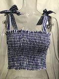 Autumn Tube 2020 New Crop top Women Bow Tie Strap Ruched tank Top Lettuce Edge Elastic Camis 17