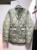 2022 New Loose Long Sleeve Cotton Coats Fashion Casual Button Pocket Winter Jacket Women Basic Light Warm Female
