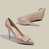 Mother Temperament Of The Same Temperament Naked High-Heeled Women 2025 New Design Sense Of Small French V Buckle