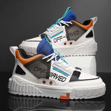 Men's Sneakers 2021 New Men's Running Shoes Microfiber Leather All-match Sports Shoes Outdoor No-slip Trendy Men
