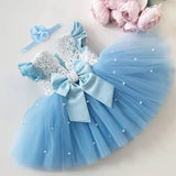 Baby Baptism Dresses 3 2 1 Year Birthday Dress For Baby Girl Clothing Princess Party Dress Christening Tutu Gown