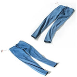 Zingj Denim Trousers New Autumn Style Slim, High Waist, High Stretch, Buttocks, Solid Color Pencil Trousers, Small