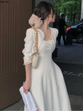 Women Elegant Blazer Suit Office Lady Work 2 Piece Dress Set Long Sleeve Short Jacket Birthday Party Outfits Autumn New