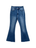 Washed Push Up Flare Leg Jeans- Outfit