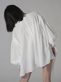 Vintage Court Lantern Sleeve Mini Dress Women White Tassels Long Sleeve Loose Runway Dress 2022 Spring Womens
