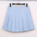 New Spring high waist ball pleated skirts Harajuku Denim Skirts solid a-line sailor skirt Plus Size Japanese school