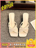 Women 2025 New Wearing Fashion High-End Silver Heels High Heels Summer With Skirt Cool Drag