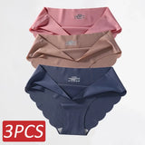 Seamless Silk Panties Women Underwear Sexy Female Underpants Briefs Woman Lingerie Underwear Ice Silk