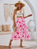 Hot Selling Independent Research And Development Dress In The United States Station Print Casual Waist Clear Fresh Air