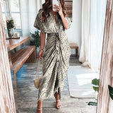Short Sleeve Spring Dresses Fashion Summer Turn-down Collar Women Party Dress Elegant Button Office Lady Shirt