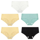5PCS/Set Women's Panties Cotton Underwear Seamless Plus Size Briefs Low-Rise Soft Panty Women Underpants Female