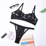 Lace Lingerie Women's Underwear Set Sexy Lace Erotic Lingerie Set Female Underwear Set Lace Bra Panties Underwear