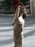 Seam Detail Hooded Maxi Dress- Outfit