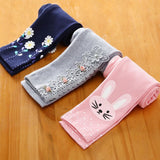 Girls Leggings Cotton Trousers Fille Kids Pants Girls Pants Skinny Print Cartoon Pattern Children Leggings