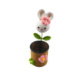 Zingj New Knitting Sunflower Pen Holder Hand Woven Wool Pen Holder Teacher's Day To Send Teachers Friends