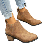 Pointed-Headed Coarse And Martin Boots 2025 New One-Legged Velvet Short