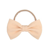 inches Solid Elastic Headband Handmade Boutique Hair Rope For Baby Girls Turban Bow Hair Band Headwear Hair Accessories