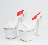 Zingj Ultra High With Crystal Slope With Slippers Women's Summer Waterproof Platform Anti-Slip Thick Bottom Sexy Versatile With Ultra High With Cool