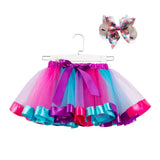 New Tutu Skirt Baby Girl Clothes 12M-8Yrs Colorful Mini Pettiskirt Girls Party Dance Rainbow Tulle Skirts Children