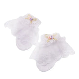 Pair Baby Girl Cute Socks Cotton Lace Bow Floral Print Socks Princess Party Toddler Children