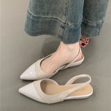 Commuting Shallow Soft Soles Not Tired Head Sandals Spring And Summer New French Fairy Style Sharp Single