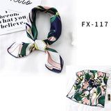 Square Silk Scarf Women Fashion Print Small Neck Scarfs Office Lady Hair Band Foulard Hand Kerchief Female Bandana