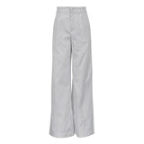 Zingj Simple Black And White Stripe Casual Wide Leg Pants 2024 New Spring And Autumn Fashion Temperament All-Match Trousers Women-Outfit