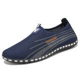 Casual Shoes New Spring Summer Breathable Mens Mesh Shoes Slip-On Style Shoes Men Fashion Sneakers Walking