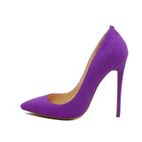 Women Pumps for Wedding Pointed Toe Sexy High Heels Shoes 8 cm 10 cm 12 cm Stilettos Green Pinkycolor plus size RM002