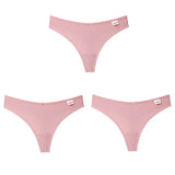 3Pcs/Lot V Waist Cotton G-String Thong Panties String Underwear Women Briefs Sexy Lingerie Pants Low-Rise Ladies