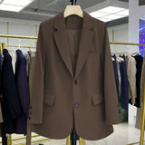 Zingj Small Suit Female Coat Casual Small Loose Korean Version Of The Small Suit Female Design Sense Suit Small Suit Coat