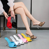 Zingj Sexy Super Heels 11CM High Nightclub Clear Slippers Sex Shoes Plus Size