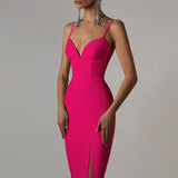 Bandage Dress 2022 Summer Purple Elegant Dresses for Women Black White Sexy Evening Party Club Dress Bodycon High