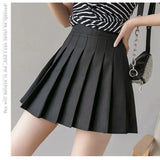 Skirt Short Skirt Woman 2025 New High-Rise Students With Half-Dress Small A-Character Skirt College Style Half