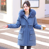 Fashion Live Face Live Courage In The Long Women Style To Overcome The 2024 Winter One Dress Three Wear Female Waist Cotton-Padded Jacket Coat Tide-Outfit
