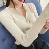 Half Sexy O-neck Sweater Women Solid Slim Autumn Winter Clothes 2021 Sueter Mujer Basic Fashion Pullovers warm soft