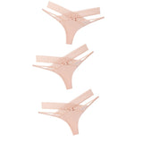 Set Women Sexy Lace Panties Transparent Low-waist Underpant Hollow Out Thong Female Seamless G-string Underwear