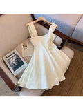 Kawaii Fairy Strap Dresses Women Off Shoulder Sexy Party Mini Dresses Sweet Cute Beach Party Princess Vestidos Ladies