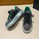 Goods Light Luxury Sports Single Shoes Women 2025 New Fashion Full Star Hydrodiamonds Comfortable Breathable Leisure Board