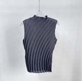 Folded Hand-Folded Set Of Three-Piece Vest Top Dress Spring And Autumn New