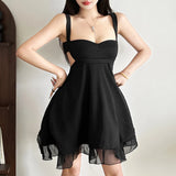 Summer Fashion Trend Women's New Slings A Word Shoulder Loose Mesh Thin