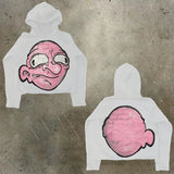 Men's Hoodie Y2K Original Hip-Hop Cartoon Graphic Print Pullover Fashion Leisure Loose Sports Shirt