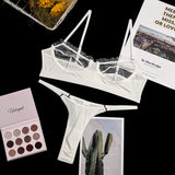 Lace Lingerie Set Sexy Women's Underwear Transparent Bra Party Sets Lace Black Lingerie Bra Set Underwear