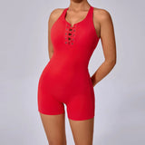 Zingj Back Tight Hollow-Out Yoga Pants Peach Hip All-Piece Speed Dry Exercise Fitness Jumpsuit-Outfit