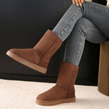 Boots Women 2025 New Winter Women's Shoes Plus Thick Warm Cotton Shoes Women Autumn And Winter Cotton