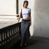 Off-shoulder Short Sleeve Top-Outfit