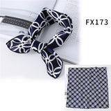 Square Silk Scarf Women Fashion Print Small Neck Scarfs Office Lady Hair Band Foulard Hand Kerchief Female Bandana
